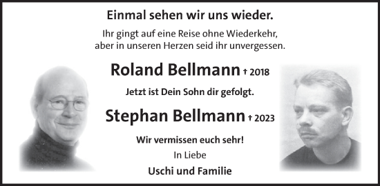 Traueranzeige von Stephan Bellmann von WochenSpiegel