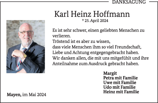 Traueranzeige von Karl Heinz Hoffmann von WochenSpiegel