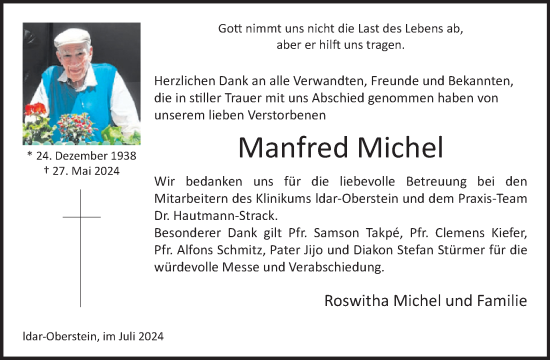 Traueranzeige von Manfred Michel von WochenSpiegel