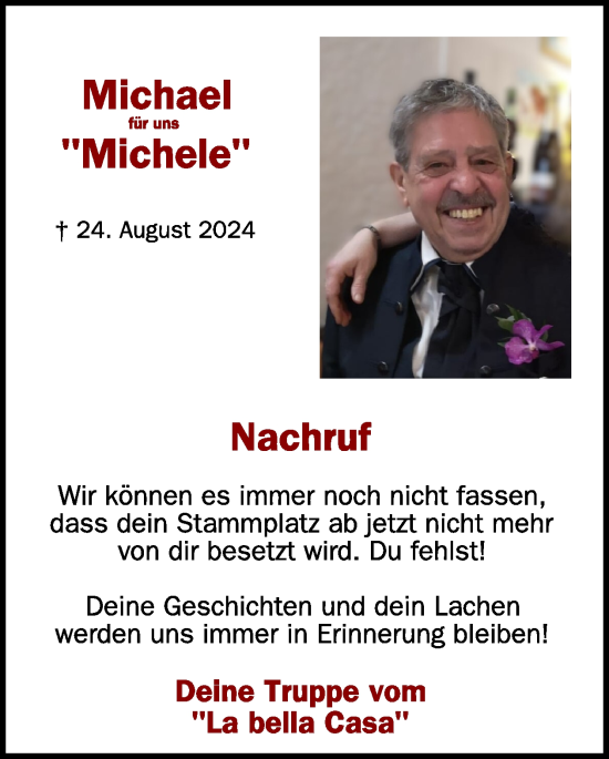 Traueranzeige von Michael  von WochenSpiegel