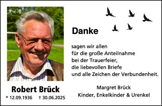 Traueranzeige von Robert Brück von WochenSpiegel